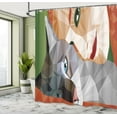 thumbnail image 5 of Ambesonne Animal Shower Curtain, Geometric Mosaic Kitten, 69"Wx70"L, Multicolor, 5 of 5