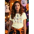thumbnail image 6 of VILOVE Women Halloween Pumpkin T-Shirt Cute Ghost Graphic Shirt Spooky Season Tee Fall Graphic Short Sleeve Tee, 6 of 9