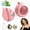 Pink, variant on Golikin Portable Silent Mini Bladeless Clip On Fan,3 Speeds Clip-On Fans For Shirt,Small Clips Fanmini Whirlwind Fans For Waist Clips Suitable For Outdoor & Travel & Office (Pink)