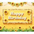 thumbnail image 4 of Sunflower Decor Happy Birthday Banner Decorative Design for Birthday Party Outdoor Party Celebration, 4 of 8