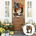 thumbnail image 1 of WIFKLSIIPG Artificial Flower Wreath Mother's Day Floral Rattan front Door Wreath with Large Bow Wall Porch Hanging Wreath Holiday Holiday Decoration Photo Props Green, 1 of 5