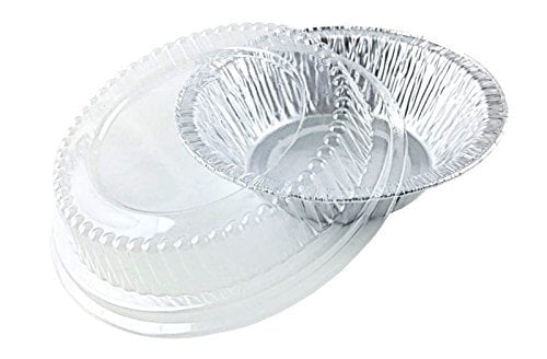 4 7/8" Foil Tart Pan 1 1/4" Deep 50/PK Disposable Aluminum Mini-Pie Plate Tin 