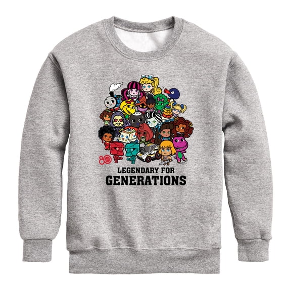 Mattel - Legendary For Generations Graphic Long Sleeve Fleece Sweatshirt