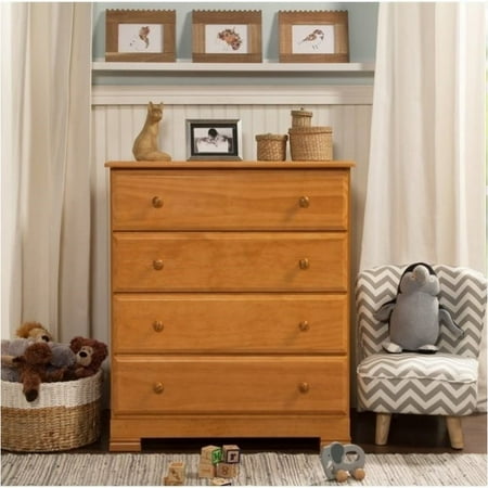 Pemberly Row 4 Drawer Chest In Honey Oak Finish Walmart Com