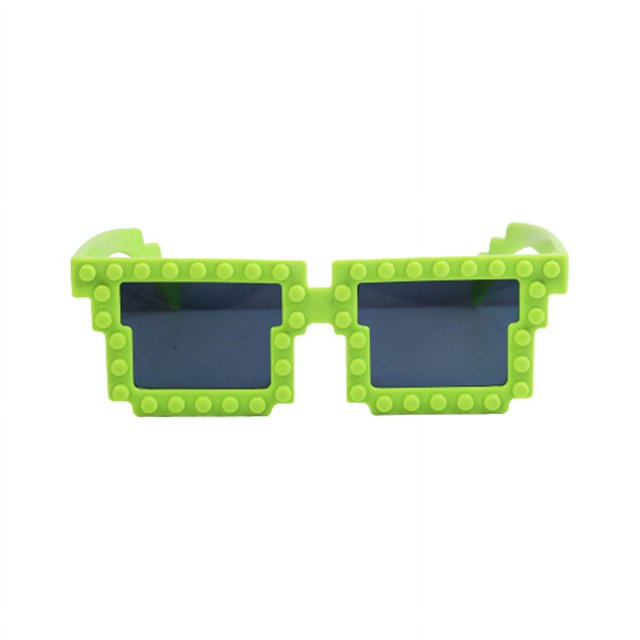 Gafas de sol unisex con diseño de bloques de construcción divertidos y bonitos