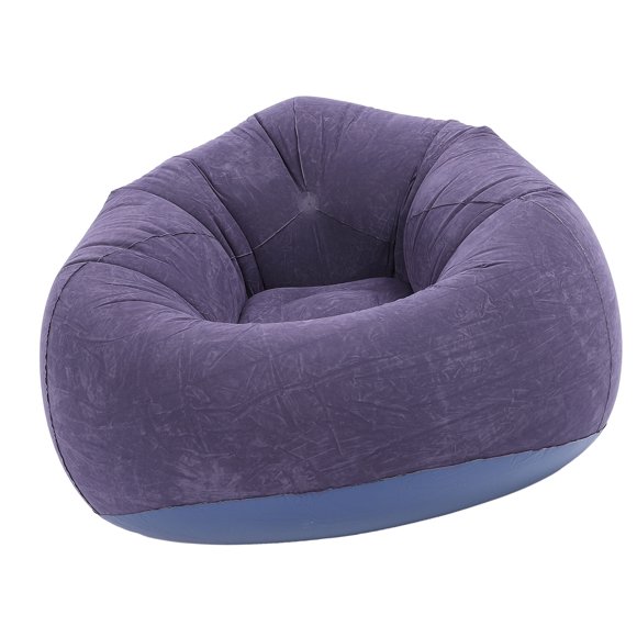 Portable Inflatable Sofa Family Inflatable Lounge Chair Flocking PVC Folding Blow Up Sofa for Living Room Bedroom Balcony Office