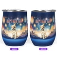 thumbnail image 2 of Happy New Year with Labrador Retriever Fireworks Holiday Xmas Winter 2025 12oz Stainless Steel Wine Tumbler Insulated Cup with Lid Lab Dog Lover Gifts - 00025, 2 of 5