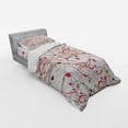 thumbnail image 3 of Ambesonne Pink Bedding Set 4 Pcs, Branch Leaves Spring Art, Queen, Red Green, 3 of 3
