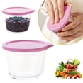 thumbnail image 4 of Small Glass Bowls With Airtight Lids Leak Proof 8oz Stackable Custard Cups Prep Bouillon Cups Mixing Bowls For Sauces Dips Candy Dessert Microwave Safe, 4 of 6