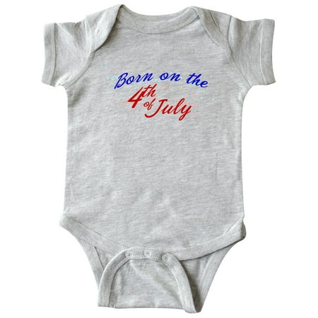 

Inktastic Born on the 4th of July Gift Baby Boy or Baby Girl Bodysuit