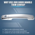 thumbnail image 7 of Unique Bargains 1 Set Exterior Door Handle Cover Fit for Nissan Altima 2007-2013 for Nissan Frontier 2005-2017, 7 of 7