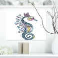 thumbnail image 1 of Design Art - Aquarelle Colorée d'Hippocampe, 1 of 4