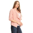 thumbnail image 2 of Women's Trendy Style 3/4 Sleeves Solid Open Jacket, 2 of 4