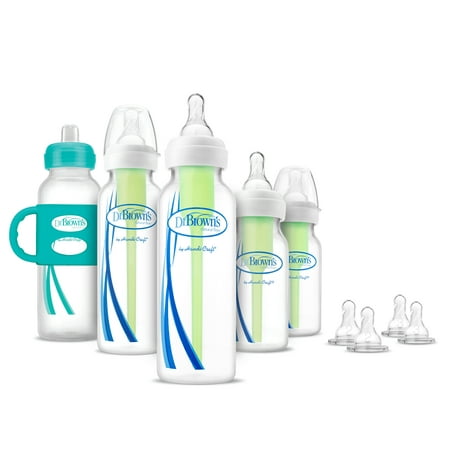 Dr. Brown's Baby First Year Transition Options Baby Bottles Gift Set, (Best Transition Cup From Bottle)