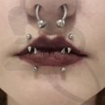 thumbnail image 3 of shiyou-10Pcs 16G/18G Spike Eyebrow Piercing Jewelry, Internal Thread Curved Barbell Vertical Labret Lip Rings, Spike Tragus Helix Earrings Rook Nose Bridge Rings, 3 of 4