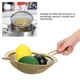 thumbnail image 5 of Colador de Malla Fina de Acero Inoxidable Titanio Dorado con Mango Largo, 5 of 6