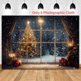 thumbnail image 3 of 210X150cm Christmas Background Cloth Christmas Tree Snowflake Decoration Children Photography Background Cloth,H, 3 of 5