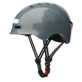 thumbnail image 1 of Casco de bicicleta LED con luz Casco protector recargable por USB con luz de advertencia para bicicleta de equilibrio Scooter Ciclismo nocturno Escalada en roca, 1 of 8