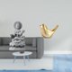thumbnail image 2 of Estatua de Guan Yin, escultura de Guan Yin, figura de pájaro, adorno de animal, artesanía de resina que aporta y es adecuada para la decoración, 2 of 8