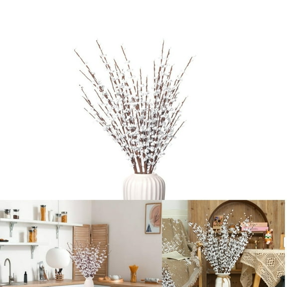 Artificial Jasmine Flowers,TGY Reusable Faux White Flower Bouquet for Home,Portable Tall Fake Flower Bouquet for Home,Office,Wedding,5Pcs