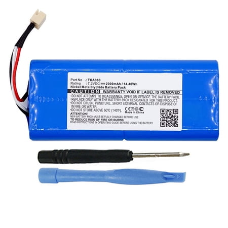 2000mAh Battery for TDK Life on Record A360 Trek 360 Q35 Bluetooth Speaker