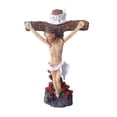thumbnail image 4 of El crucifijo de Jesús cruza la figura de Jesús, la mesa, la decoración del hogar orando escultura religiosa para el jardín al aire libre gabinete de, 4 of 8