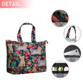 thumbnail image 2 of Yorkie Dog and Flower Florals Travel Tote Bags for Women Carry On,Large Weekender Bags for Women Travel,Multi Functional Duffle Bag for Work,Shopping,Sports, 2 of 5