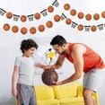 thumbnail image 6 of 1 Pcs Basketball Theme Banner, Basketball Party Decoration, Pre-Strung Sports Birthday Hanging Decorations Game Day Teens Balls Party Garland Sign Sports Party Supplies 9.8ft, 6 of 9