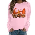 thumbnail image 2 of Wancir Womens Thanksgiving Shirt Leopard Pumpkin Printed Cute Graphic Tee Thankful Grateful Blessed T-Shirts Fall Top, 2 of 4
