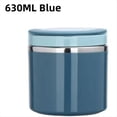 thumbnail image 2 of Recipiente Térmico para Comida, de Sopa Aislante, Lonchera de Acero Inoxidable, Mantiene la Temperatura para Niños en Edad Escolar, Azul, 630 Ml., 2 of 6