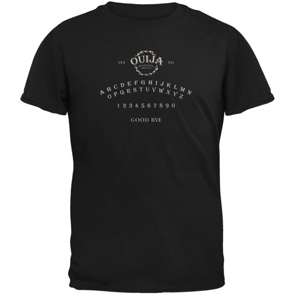 Halloween Ouija Board Costume Black Adult T-Shirt - 2X-Large