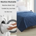 thumbnail image 6 of Mainstays Reversible Microfiber Comforter, Navy, Full/Queen, 6 of 9