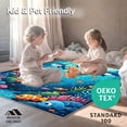 thumbnail image 4 of ODIKA 5'x7' Machine Washable Non-Slip Area Rug, Underwater Adventure Marine Life High Traffic Rug, Blue, 282589, 4 of 7