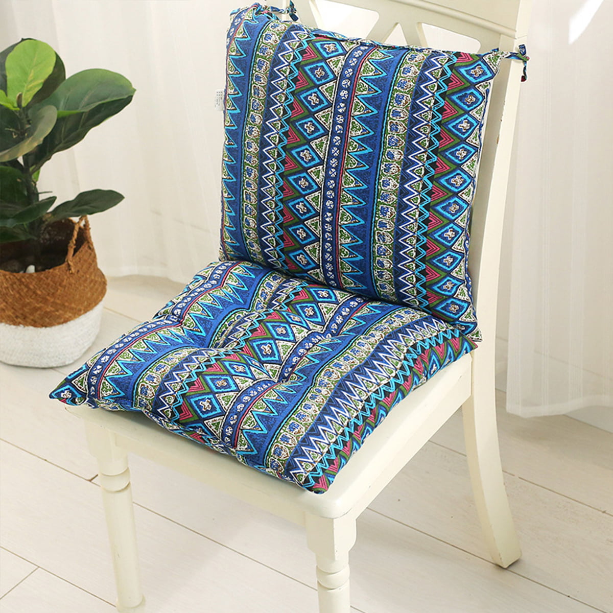 32 x 16 inch Chair Cushion ,Indoor Outdoor Dining Removable Chair Seat