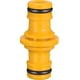 thumbnail image 1 of Paquete de 10 conectores de manguera doble extensor para tubo de manguera En (amarillo), 1 of 5