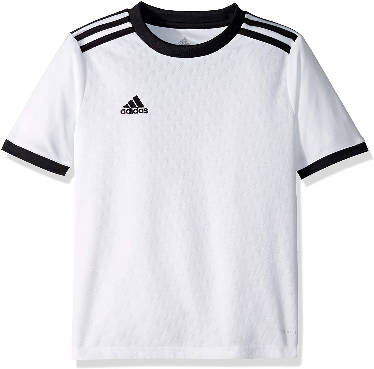 adidas Kids' Tiro Soccer Jersey, White/Black, Large, 100 ...