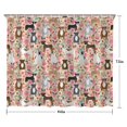 thumbnail image 5 of Boston Terrier Dog and Flower Florals Shower Curtain 84"x72" ,Bathroom Decorative Shower Curtains Set with 12 Hooks,Modern Waterproof Washable Shower Curtain, 5 of 6