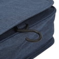 thumbnail image 2 of Rupoun Men Business Foldable Travel Toiletry Bag Large Capacity Waterproof Hanging Shaving Dopp Kit Organizer for Bathroom Cosmetic Pouches, Dark Blue, 2 of 9