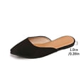 thumbnail image 5 of DIVVce Pointed Toe Mule Flats For Women Matte Faux Suede Backless Slip On Flat Mule Shoe Footwear, 5 of 6