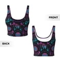 thumbnail image 6 of Goofa Dreamcatcher With Feathers Printed Sports Bras for Women, High Impact Running Bra Workout Crop Tank Tops Longline Sports Bra Push up-Large, 6 of 9