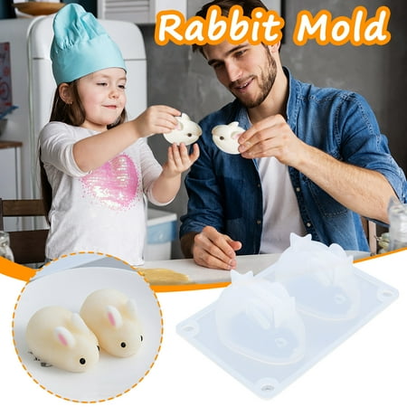 

WOXINDA 3D Easter Bunny Silicone Rabbit Shape Cake Chocolate Desser Silicone Mold