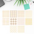 thumbnail image 1 of Papel De Notas Bloc de notas creativas de papel de notas vintage a cuadros (mil capas de castaño) Hugtrwg Libre de BPA, 1 of 5