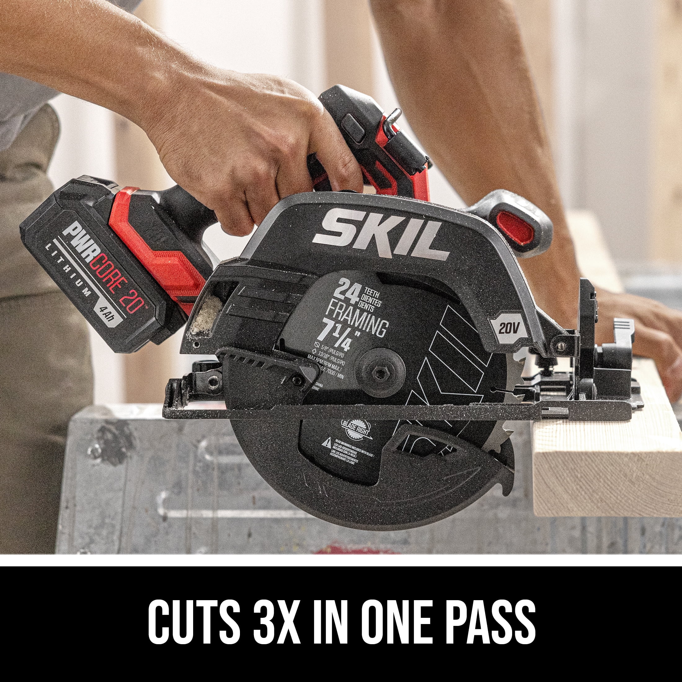 SKIL PWR CORE 20™ XP Brushless 20V 7-1/4 In. Circular Saw, Tool Only-CR5440B-00