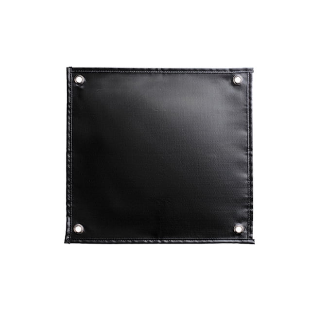 Sonducket Tela ignífuga Tela de silicona Equipo para exteriores Suministros para acampar con bolsa de almacenamiento Parrilla de piso Artesanía Kits de desorden para acampar 350x350mm