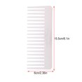 thumbnail image 3 of pitrice Styling Hair Comb Light Weight Portable Small Useful Barbershop Tools Multi-functional Wide Tooth Candy Color Modelling Supply Transparent White, 3 of 5