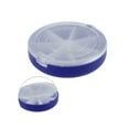 thumbnail image 3 of Unique Bargains 1 Pc 7 Grids Flip Up Circular Pill Case Lightweight for Travel Blue Purple, 3 of 6