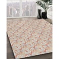 thumbnail image 3 of Ahgly Company Machine Washable Indoor Rectangle Transitional Orange Salmon Pink Area Rugs, 8' x 12', 3 of 7