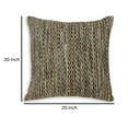 thumbnail image 5 of Benjara Nera 20 Inch Accent Pillow Set of 4, Distressed Chevron Pattern, Tan Black, 5 of 5