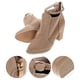 thumbnail image 4 of EeaseMX par de elegantes botines de tacón alto para mujer, botas cortas informales para invierno y otoño, color albaricoque (talla 36), 4 of 7