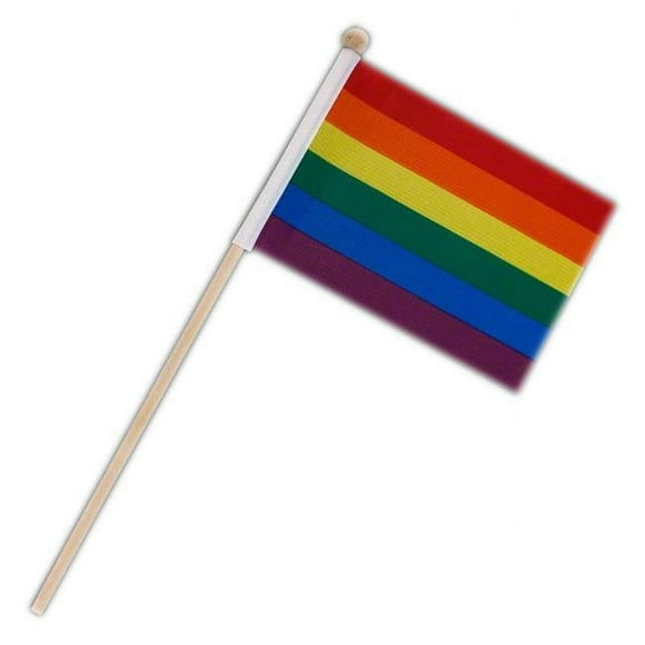 Blinkee NLUFOS-RNBW Non Light Up Flag on Stick Pride Rainbow
